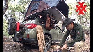 Rooftop Tent Camping Subaru Outback Overland by 4XPEDITION [upl. by Ahseinod]