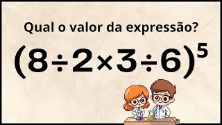 🔥 MATEMÁTICA BÁSICA  Qual o valor da expressão [upl. by Brinna]