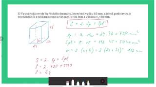 7ročník Objem a povrch hranolu 1 [upl. by Saerdna]