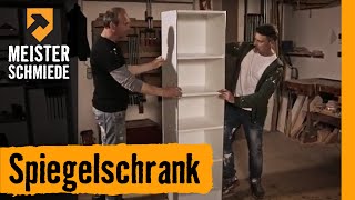 Spiegelschrank HORNBACH Möbel selber bauen [upl. by Euqinmod]