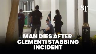 Man dies after Clementi stabbing incident [upl. by Ettenahs]