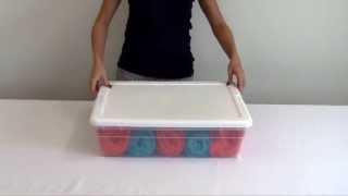 Sterilite 28 Qt Plastic Storage Box [upl. by Costello]