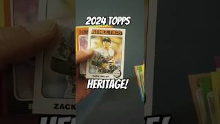 Opening a pack of 2024 Topps Heritage BaseballCards Shorts [upl. by Kerwinn67]