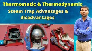 Thermodynamic amp Thermostatic steam trap Pros amp Cons in Hindi  Steam trap and its types [upl. by Darby]