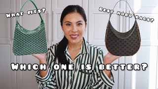 Goyard Boheme vs Celine Heloise Hobo Bag Comparison amp What Fits [upl. by Blossom512]