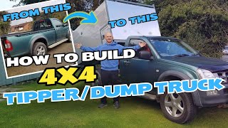 How to build a 4x4 Tipper Dump Truck With an Arborist Aluminium Planking Body [upl. by Bainbrudge]