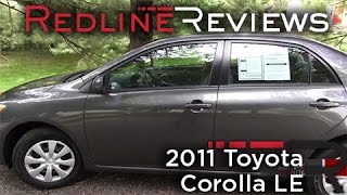 2011 Toyota Corolla LE Walkaround Review and Test Drive [upl. by Chabot]