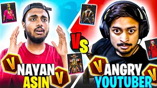 NayanAsin Vs Angry Youtuber Rg Gamer 😡 Live Collection Battle Gone Wrong😱  Garena Free Fire [upl. by Karyn]