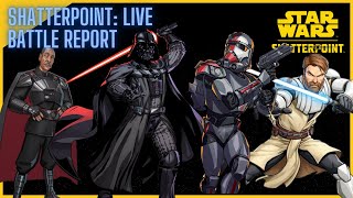 Star Wars Shatterpoint Live Battle Report  Empire vs Galactic Bad Batch [upl. by Aissak]