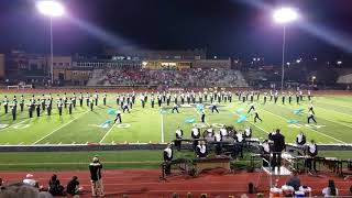 Farmington Knights Marching Band Halftime Performance 15 Sept 2017 [upl. by Nosidda]