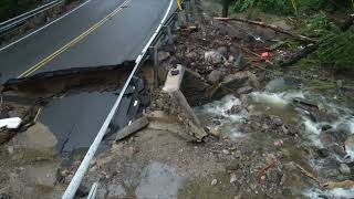 Drone footage of flood damage at Stevenson Dam in CT [upl. by Htebasyle359]