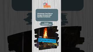 Christmas Tree Fire at Design Orchard Mall Quickly Contained [upl. by Oiruam]