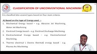 Non Conventional Machining Processes Mr Muthulakshmanan Asst Prof Dept MECH MITS [upl. by Elsey]