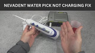 Nevadent water jet flosser not charging fix  no reaction to power dental water pick repair [upl. by Worden66]