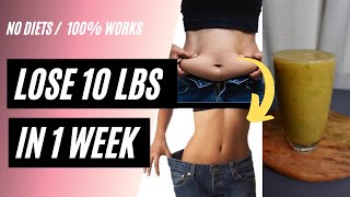 MIRACLE BANANA DRINK MELTS FAT LIKE CRAZY  LOOSE 10LBS IN 7 DAYS  UZZIELLE TV [upl. by Ahsenad]