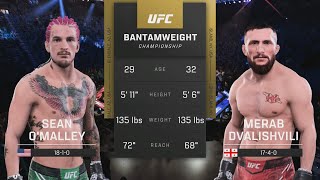 UFC 306 Sean OMalley vs Merab Dvalishvili  Full Fight amp Highlights  Bantamweight Title Bout [upl. by Akahs543]