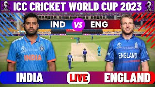 Live IND Vs ENG ICC World Cup 2023  Live Match Centre  India Vs England  1st Innings [upl. by Naharba370]