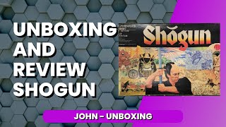 Shogun A Classic Game Feature and Unboxing [upl. by Kcirdneked]