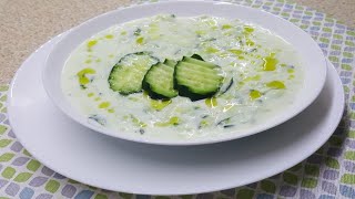 Tarator me Kos  Yogurt and Cucumber Recipe  tarator nasıl yapılır [upl. by Netty]