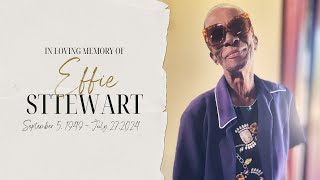 Memorial Service of Sis Effie Stewart  September 8 [upl. by Garald]