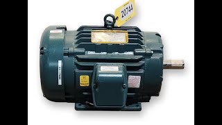 Unused 20HP Baldor Severe Duty Motor 230460 Volt 256T Frame TEFC Enclosed [upl. by Ardnayek]