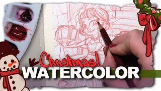 Christmas 2015  Watercolors [upl. by Karlene277]