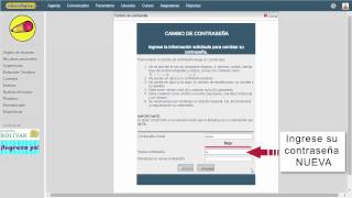Como cambiar la contraseña de acceso a Cibercolegios [upl. by Sadnak683]