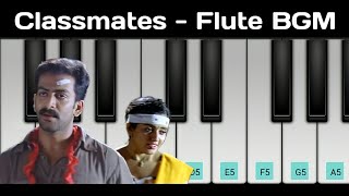 Classmates Malayalam Movie Flute Bgm  Easy Piano Tutorial  Piano Tunes [upl. by Luckin337]