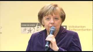 Interview mit der Bundeskanzlerin Angela Merkel  Sterne des Sports 2011 [upl. by Endaira]