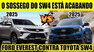 FORD EVEREST CONTRA TOYOTA SW4 A VIDA FÁCIL DO TOYOTA ESTÁ ACABANDO [upl. by Adirf]