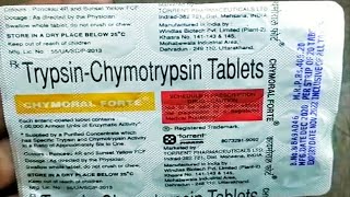 Chymoral Forte Tablet BenefitsDosageSide Effects  TrypsinChymotrypsin 100000AU chymoral forte [upl. by Tena]