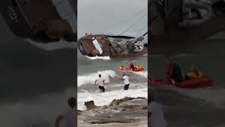 Storm threw the yachts of the rich ashore Spain August 13 2024 [upl. by Nnawaj]