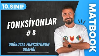 Fonksiyonlar 8  Doğrusal Fonksiyonun Grafiği  10SINIF MATEMATİK MatBook  2024 [upl. by Atsiuqal]