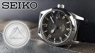 Seiko Alpinist SPB159  No Compass Alpinist  38mm Seiko Alpinist  SBDC119 Alpinist 6R35a  Black [upl. by Anaihs]