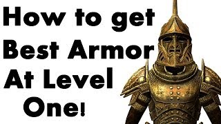 Skyrim The Best Armor at Level 1 [upl. by Lucinda]