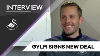 Swans TV  INTERVIEW Gylfi Sigurdsson signs new deal [upl. by Ttesil]