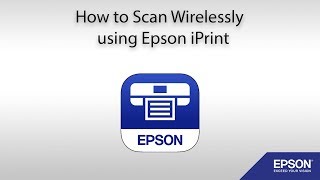 How to Scan from a WiFi Enabled Epson Printer using Epson iPrint [upl. by Brottman]