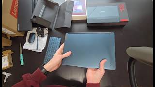 Lenovo Yoga Book 9I 2024 Unboxing Size comparison Zenbook Duo 2024 [upl. by Ahsemaj501]