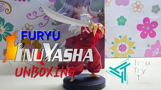 Unboxing Furyu Triotryit Inuyasha unboxing furyu inuyasha animefigures [upl. by Yaffit243]