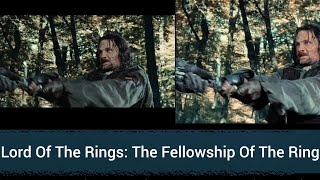 The Lord Of the Rings The Fellowship Of The Ring widescreen vs full screen DVD final fight 2 [upl. by Cleopatre67]