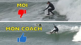 JE ME FAIS COACHER EN SURF  Y A DU BOULOT [upl. by Solram]