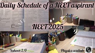 A day in the life of a NEET aspirant 📚🩺 ll PW yakeen20 🧪 🥼 NEET 2025 🏥💊💉 neet2025 pw alakhpandey [upl. by Tychon]