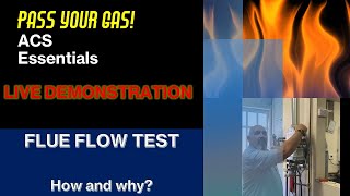 ACS Flue Flow Demonstration  APPLIANCE IN SITU [upl. by Niwdog197]