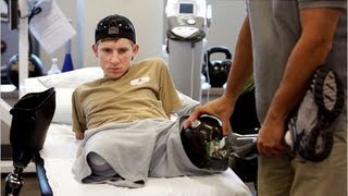 US soldier recovers after losing all four limbs [upl. by Aicinoid454]