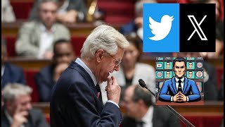 Réaction et Commentaire sur X Twitter à ladoption de la Motion de Censure Adoptée du 04 12 2024 [upl. by Burrow]