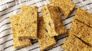 Healthy Bars Recipe  Sugar free snack [upl. by Marozik299]