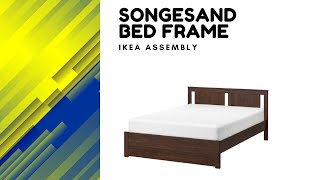 IKEA Songesand Bed Frame  Full Assembly  Time Lapse [upl. by Kenzi391]