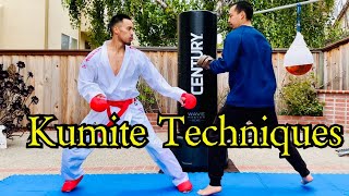 6 BEST KUMITE TECHNIQUES ⛩🥋 [upl. by Danika]