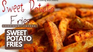 Sweet Potato fries recipe  Baked Sweet Potato fries recipe  Indian style Recipe [upl. by Anabahs]