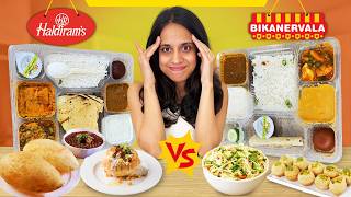 HALDIRAM VS BIKANERVALA Entire Menu Challenge 😱  Who Is Better  🤔 [upl. by Adok672]